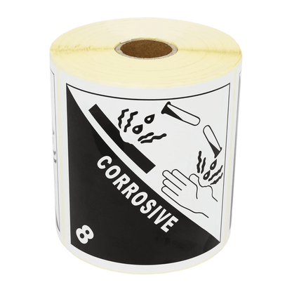Gefahrgutaufkleber Klasse 8 – Ätzende Stoffe (Corrosive)