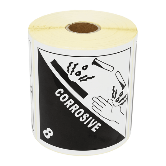 Gefahrgutaufkleber Klasse 8 – Ätzende Stoffe (Corrosive)