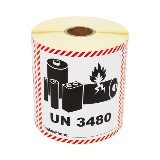 Gefahrgutaufkleber UN 3480 – Lithium-Ionen-Batterien