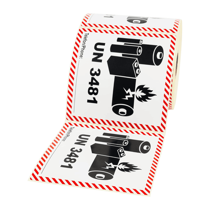 Gefahrgutaufkleber UN 3481 – Lithium-Ionen-Batterien