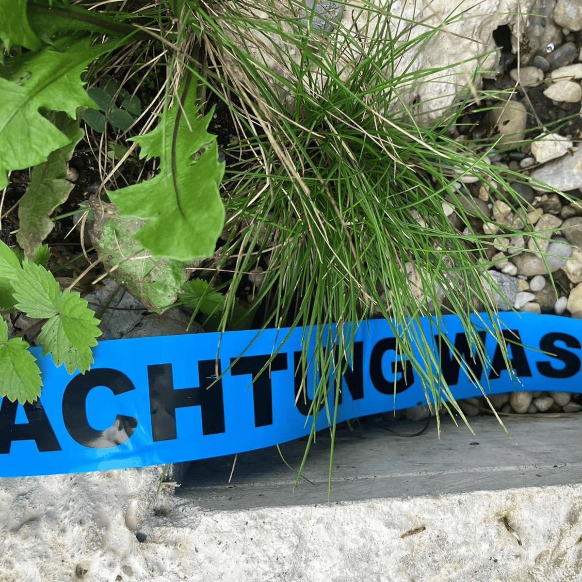 Trassenwarnband „ACHTUNG WASSERLEITUNG"