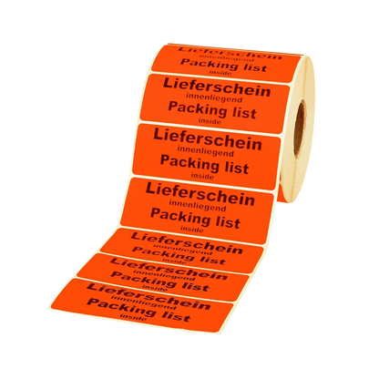 Versandaufkleber „Lieferschein innenliegend“