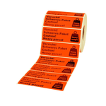 Versandaufkleber „Vorsicht – schweres Paket“